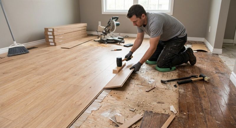 Laminate Floor Installation in Derry, NH