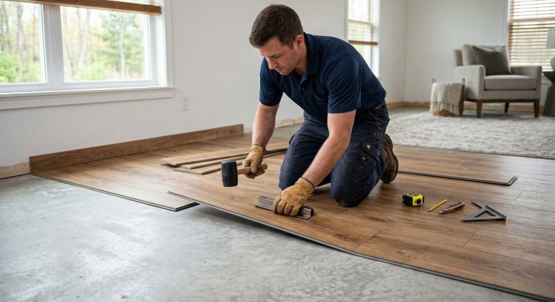Luxury Vinyl Tile Installation in Lowell, MA