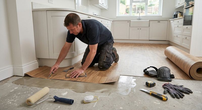 Sheet Linoleum Installation in Brighton, MA