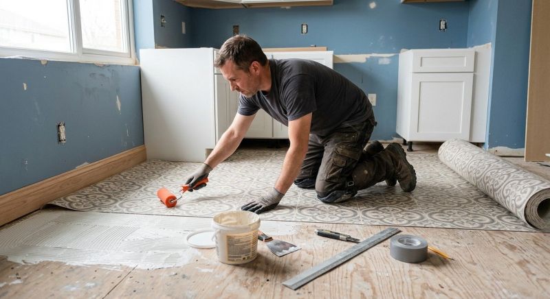 Sheet Linoleum Installation in Lynn, MA
