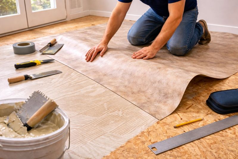 Sheet Vinyl Installation in Groton, MA