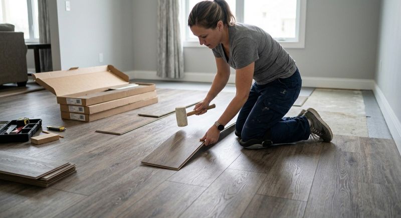 Vinyl Plank Floor Installation in Billerica, MA